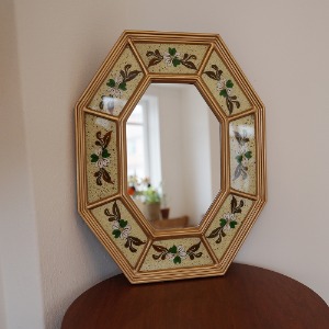 golden mirror ( consol vingae ivory)